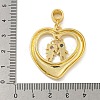 Brass Micro Pave Cubic Zirconia Pendants KK-N254-120B-G-3