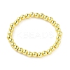 Synthetic Hematite Round Beaded Stretch Bracelet BJEW-TAC0005-02G-03-2