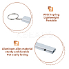 DICOSMETIC 6Pcs 2 Colors Double Tube Whistle Alloy High Frequency High Decibel Keychain KEYC-DC0001-19-5