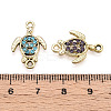 Alloy Rhinestone Connector Charms ALRI-T011-02-3
