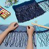 Polyester Tassel Lace Ribbon OCOR-WH0070-175D-3