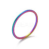 304 Stainless Steel Plain Band Rings STAS-I160-F-MC-2