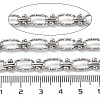 304 Stainless Steel Textured Oval & Knot Link Chains CHS-B005-02P-2