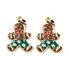 Christmas Theme Rack Plating Alloy Pendants FIND-M020-04G-05-1