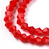 Opaque Solid Color Imitation Jade Glass Beads Strands EGLA-A039-P2mm-D02-2