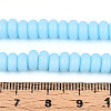 Opaque Spray Painted Glass Beads GLAA-ZX008-6mm-18J-4