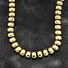 304 Stainless Steel Rectangle Link Chain Neklaces for Women NJEW-R024-01G-2