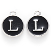 Platinum Plated Alloy Charms X-ENAM-S118-02L-P-1