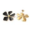 Flower Golden Ion Plating(IP) 304 Stainless Steel Stud Earrings for Women EJEW-L287-045G-3