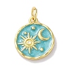 Rack Plated Brass Enamel Pendants KK-Z039-02-2