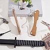 Wood & Acrylic Adjustable Wall-mounted Knife and Sword Holder OFST-WH0011-04B-4