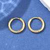 Ion Plating(IP) 304 Stainless Steel Huggie Hoop Earrings EJEW-F111A-14mm-G-4