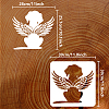 PET Hollow Out Drawing Painting Stencils DIY-WH0391-0451-2