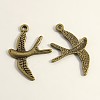 Tibetan Style Alloy Pendants TIBEP-EBB087YKG-AB-FF-1