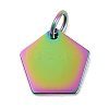 Ion Plating(IP) 304 Stainless Steel Stamping Blank Tag Charms STAS-I311-23RC-1