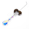 Natural Tiger Eye Big Pendants G-N333-008D-3