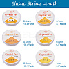 12Roll 6 Style Round Crystal Elastic Stretch Thread EW-YS0001-01-3