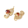 Brass Micro Pave Cubic Zirconia Pendants KK-C143-09G-2