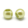 ABS Plastic Imitation Pearl European Beads MACR-R530-12mm-A48-2