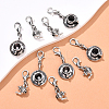 10Pcs 2 Styles Teapot and Coffee Cup Tibetan Style Alloy Pendant Decorations HJEW-YW00138-2