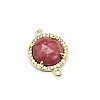 Natural Rhodonite Connector Charms PW-WGD2653-02-1