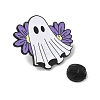 Hallowmas Ghost Enamel Lapel Pin Backs JEWB-K018-33A-EB-3