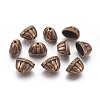 Tibetan Style Alloy Bead Cones TIBE-976-R-FF-1