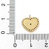 Rack Plating Brass Micro Pave Clear Cubic Zirconia with Enamel Charms KK-G515-12A-4