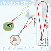 180Pcs 6 Colors Polyester Cord Mobile Making Cord Loops AJEW-GF0008-55-2
