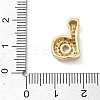 Brass Micro Pave Cubic Zirconia Pendants KK-A300-02G-B-3
