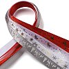 10M  5 Colors Hot Stamping Christmas Polyester Ribbons Set X1-OCOR-Q026-02-3