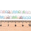 Electroplate Glass Beads Strands GLAA-T023-B16-02-4