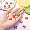 10Pcs 2 Colors Rack Plating Alloy Enamel Pendants FIND-YW0007-10-4
