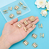 12Pcs Alloy Interlocking Clasps FIND-PH0038-27G-3