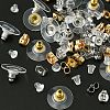 328Pcs 5 Style Brass & Plastic & 304 Stainless Steel Ear Nuts FIND-FS0001-86-3
