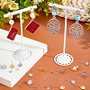 60Pcs 2 Colors 201 Stainless Steel Stud Earring Findings with Hole DIY-SC0023-54-4