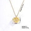 European and American Fashion Heart Shaped Brass Crystal Rhinestone Locket Pendant Necklaces CW4614-4-1