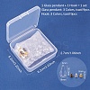 Glass Bottle Pendant Makings Sets DIY-PH0020-45-2