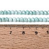 Anti-Tarnish Dyed Rondelle Glass Beads Strands LS-EGLA-T021-3mm-17-06-4