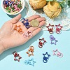 30Pcs Spray Painted Eco-Friendly Alloy Swivel Snap Hooks Clasps FIND-YW0008-98-3