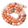 Faceted Natural Fire Crackle Agate Beads Strands G-F447-6mm-B03-7