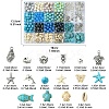 DIY Ocean Theme Synthetic Turquoise & Glass Beads Jewelry Making Finding Kits DIY-YW0010-95-3