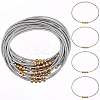 16Pcs Stainless Steel Satellite Chains Stretch Bracelet for Women BJEW-SP0001-16B-1