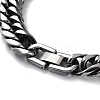 Ion Plating(IP) 304 Stainless Steel Cuban Link Chain Necklace NJEW-P288-01D-AS-3
