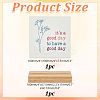1Pc Porcelain It's a Good Day Sign Inspirational Desk Art Decor for Home Office AJEW-AR0004-90-2
