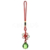 Glass Round Ball Hanging Ornaments HJEW-Z006-01E-1