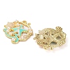 Rack Plating Alloy Enamel Pendants FIND-Q099-08C-01-2
