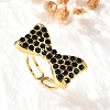 304 Stainless Steel Open Cuff Rings for Women RJEW-F178-01G-01-1