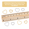 24Pcs 4 Style 201 Stainless Steel Linking Rings STAS-HY0001-19-2