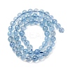 Natural Aquamarine Beads Strands G-P342-10-7mm-A-4